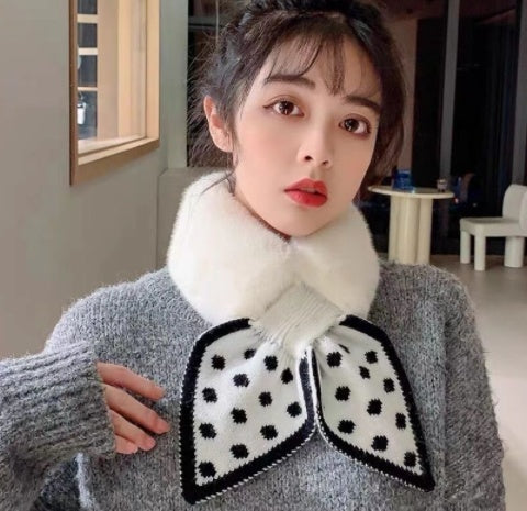 Thickened Upgraded Winter Pearl Like Plush Neck Guard Neckband