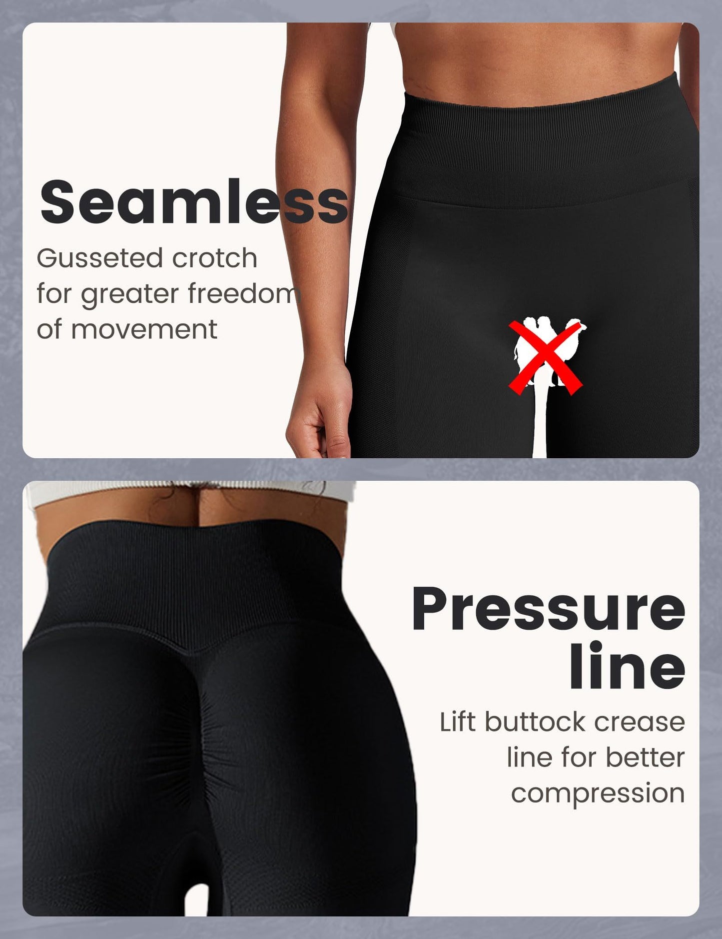 Yoga Pants - Cropped High-waisted Seamless Solid Color Cherries