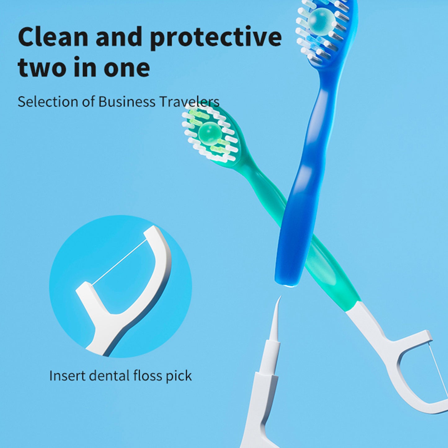 5-in-1 Mini Travel Toothbrush