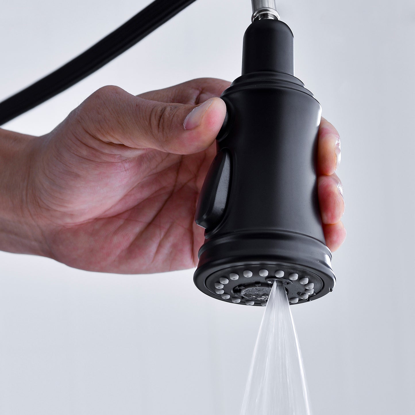 Pull Down Dual Handle Kitchen Faucet