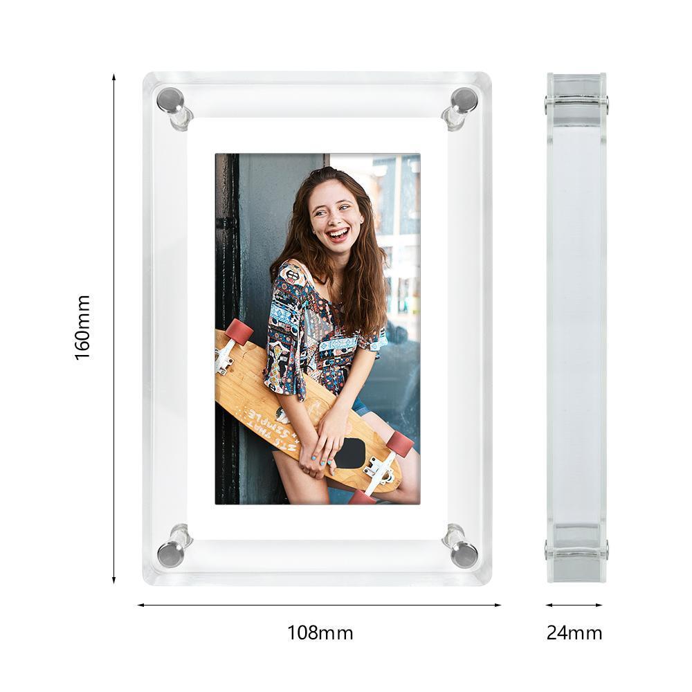 5 Inch 4GB Memory IPS HD Screen Crystal Advertising Player Acrylic Digital Photo Frame Gift