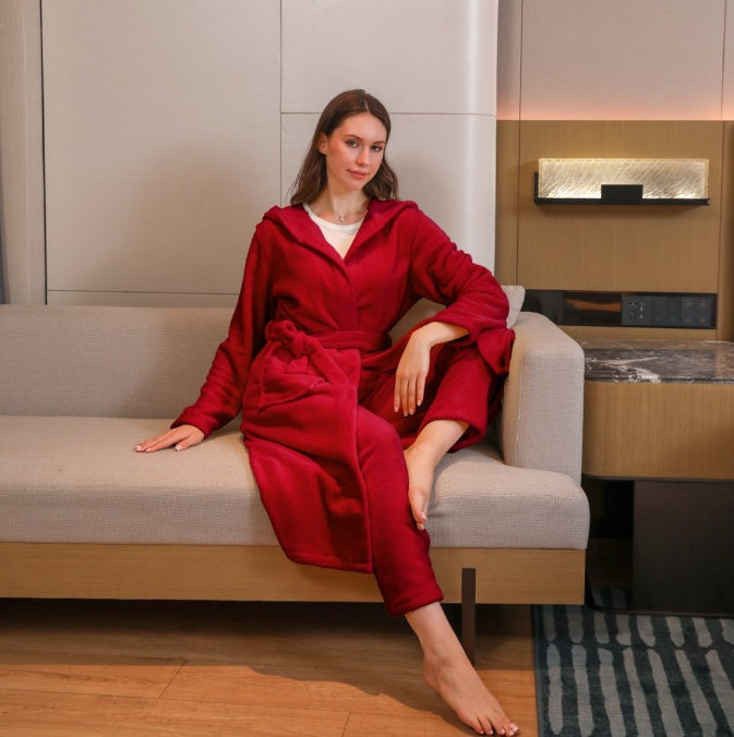 Women's Fibre Velvet Gown Set