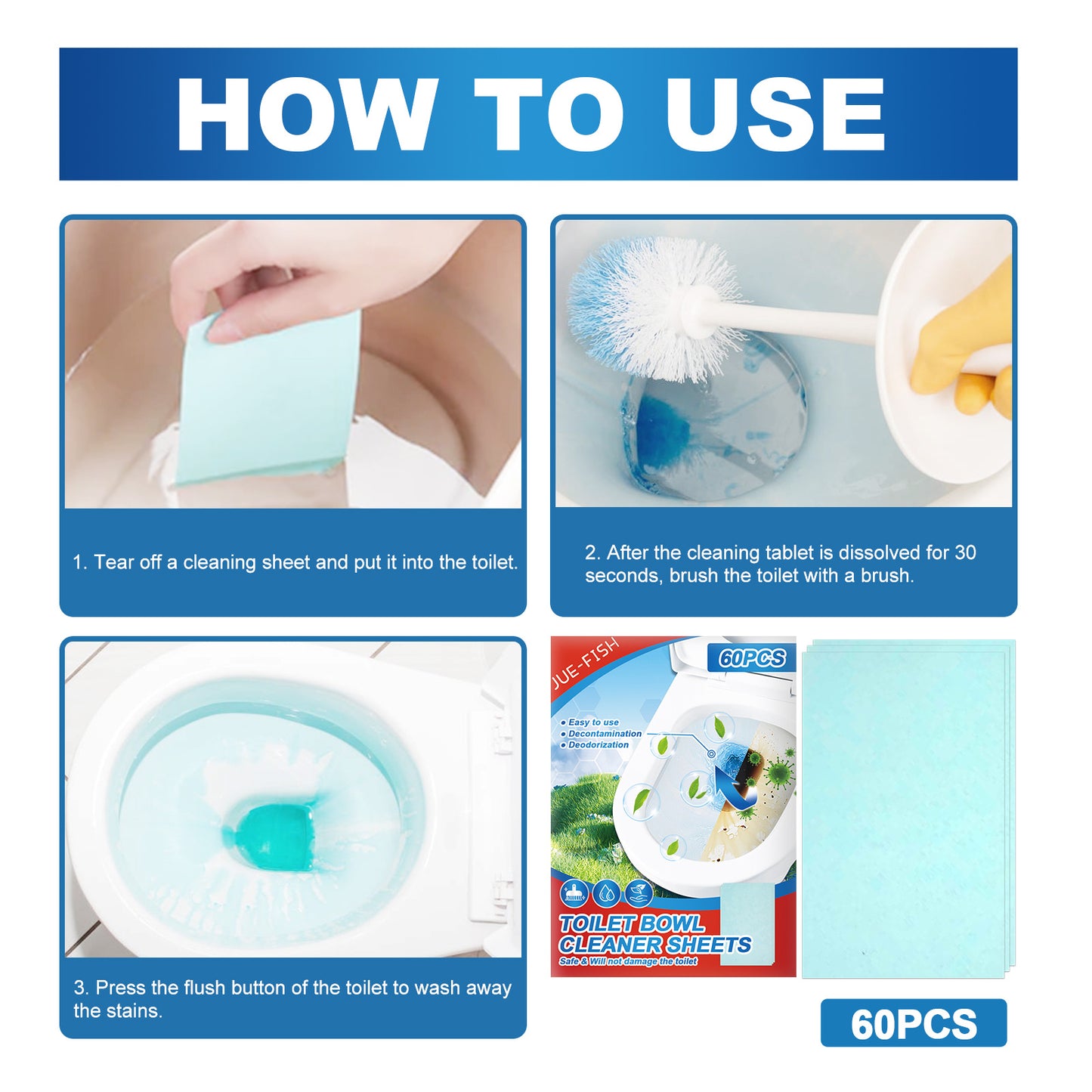 Toilet Drain Toilet Cleaning Tablets