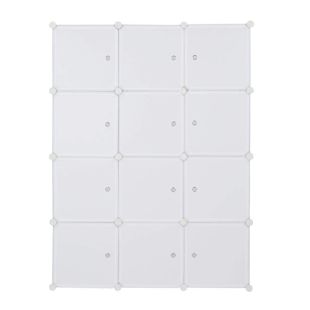 4-layer 12-compartment Rubik's Cube Wardrobe, Plastic, Can Be Freely Assembled DIY Style