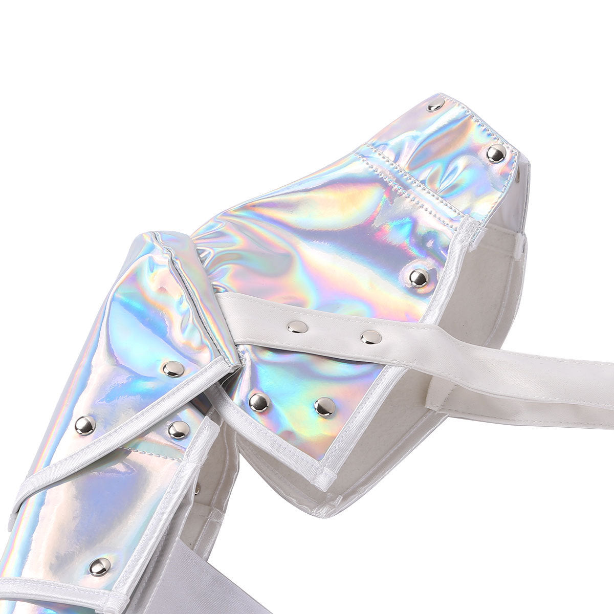 Silver Phantom Shoulder Arm Performance Dress