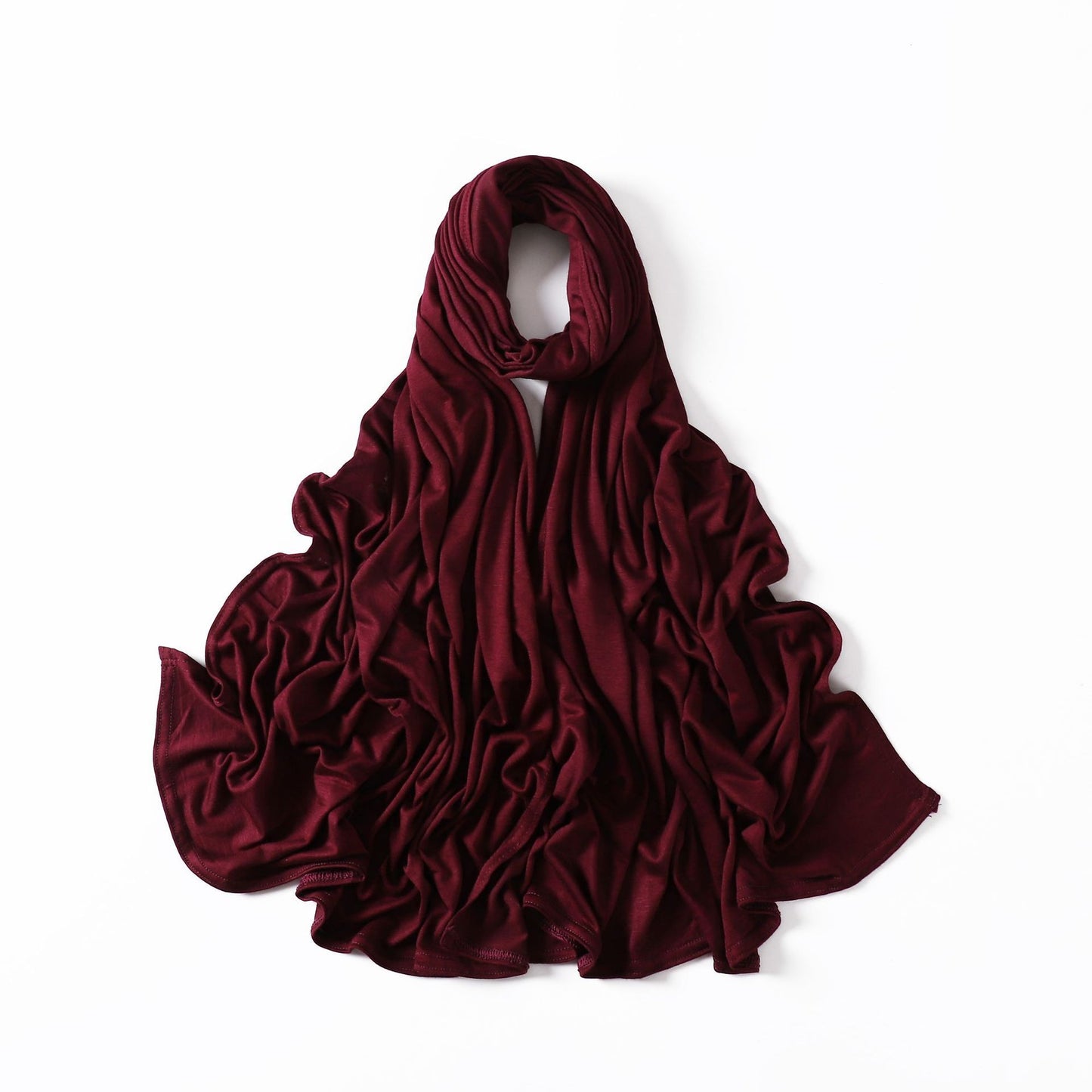 35 Colors Malaysia Pure Color Modal Curling Mercerized Cotton Scarf