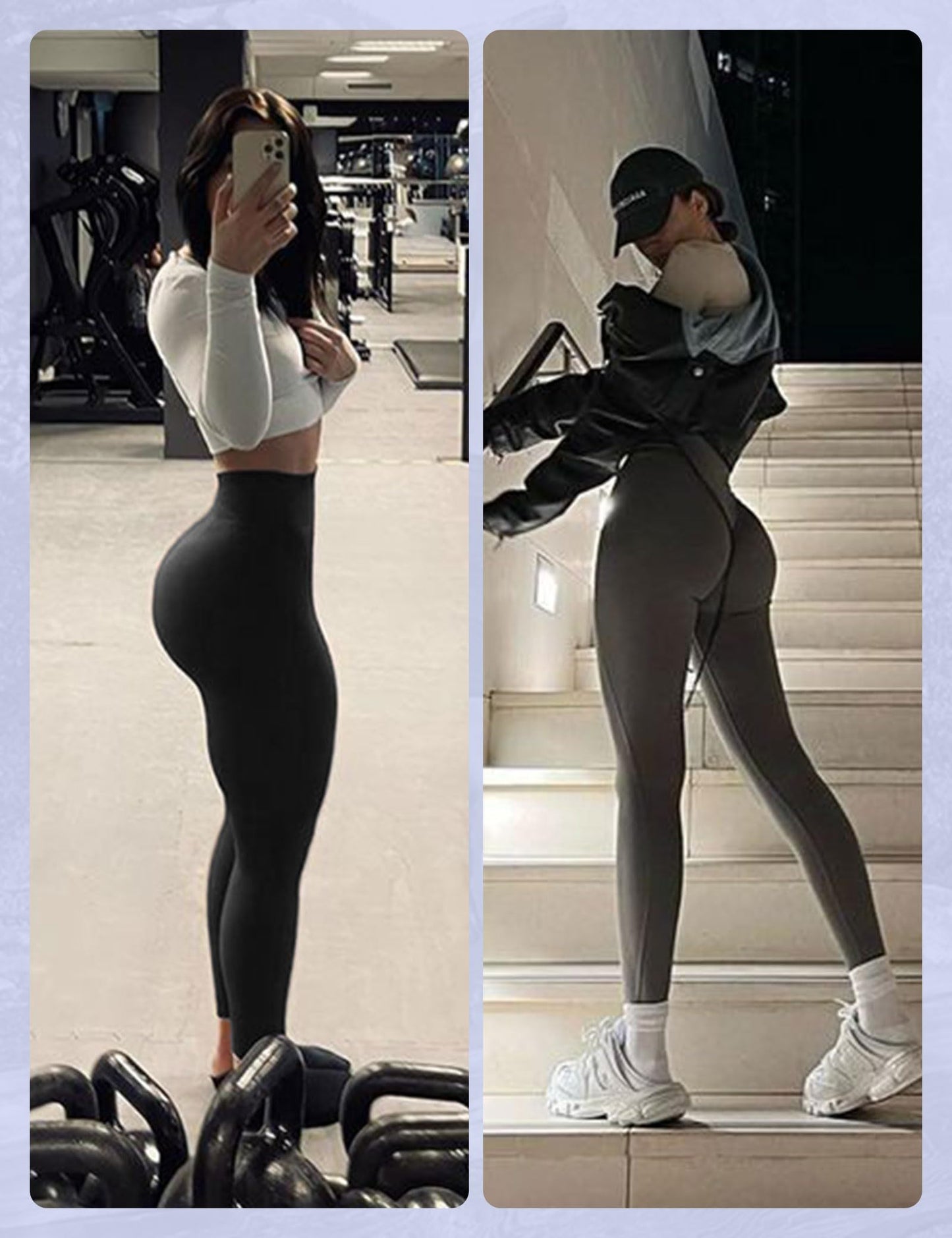 Yoga Pants - Cropped High-waisted Seamless Solid Color Yellow Pine Green