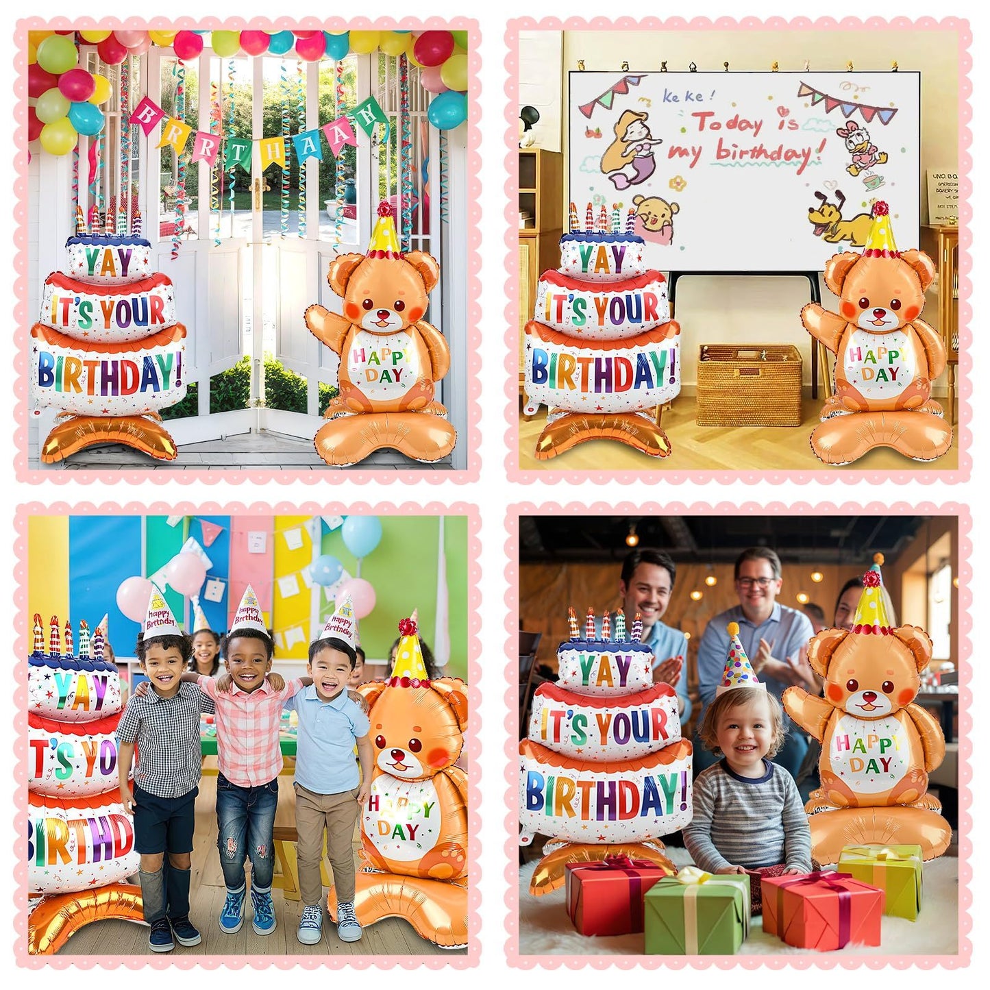 Birthday Balloons 2 Piece Set Large Size Birthday Balloons Aluminum Balloons Birthday Supplies Birthday Balloons Birthday Decoration Store Decoration,132-8890-DJ