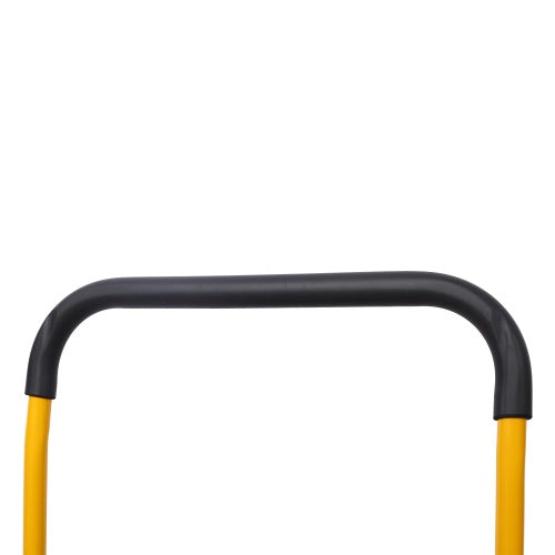 Foldable Platform Truck Push Dolly 660 Lb. Weight Capacity Black And Yellow