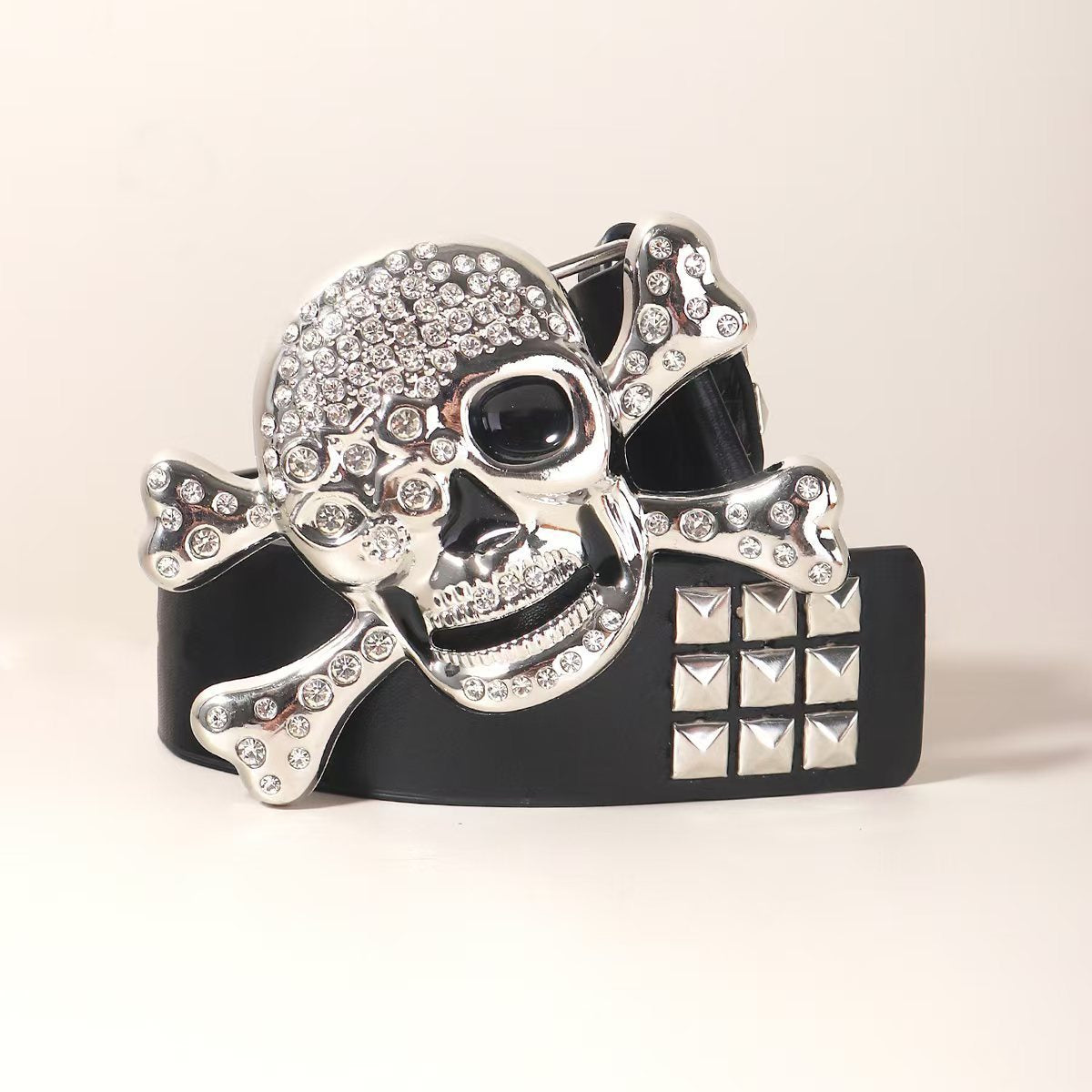 Rivet Belt Porous American Wide Belt