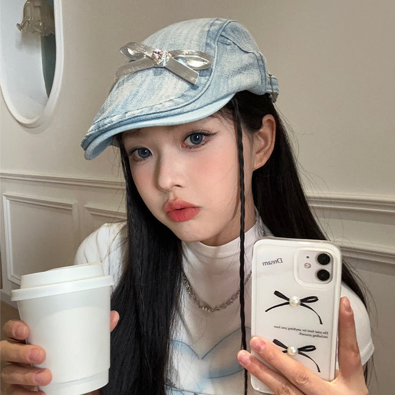 Original Diy Bow Advance Hats Female Summer