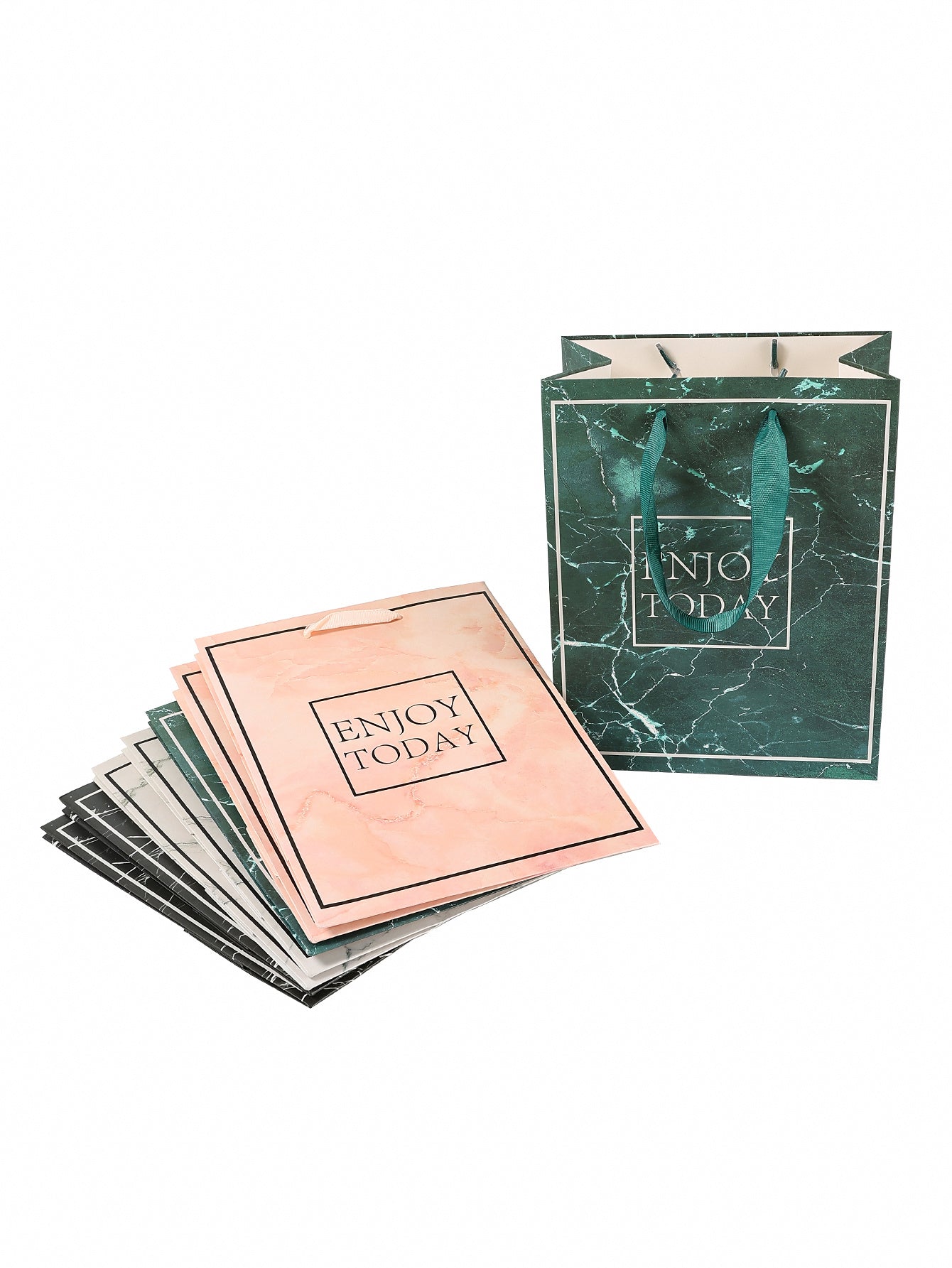 12-piece Simple Gift Bag With Various Patterns, Suitable For Birthdays, Graduation Seasons, Valentine's Day. Used In Various Occasions Such As Shopping And Can Be Reused