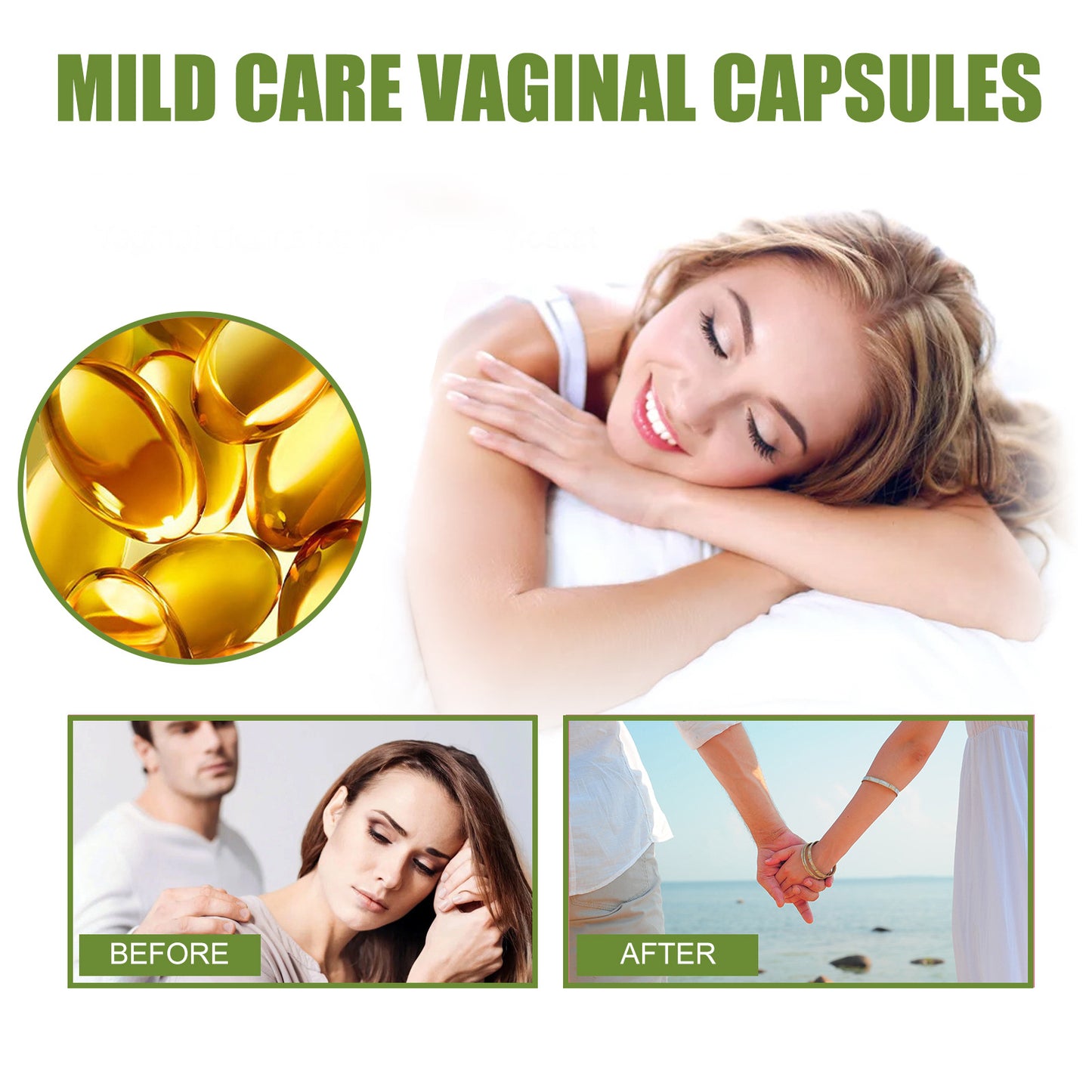 South Moon Womens Care Capsules  Body Cleansing Odor Removal  Itching Firming, Gentle Care Capsules