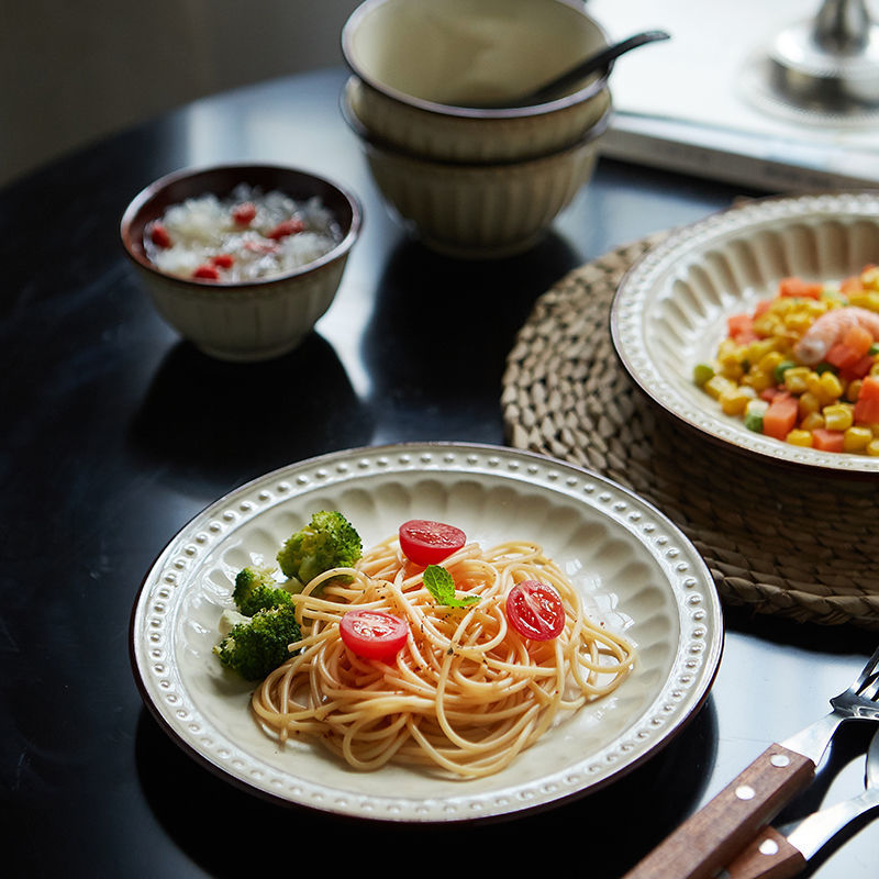 Household Simple Combination Of Ceramic Dishes And Tableware