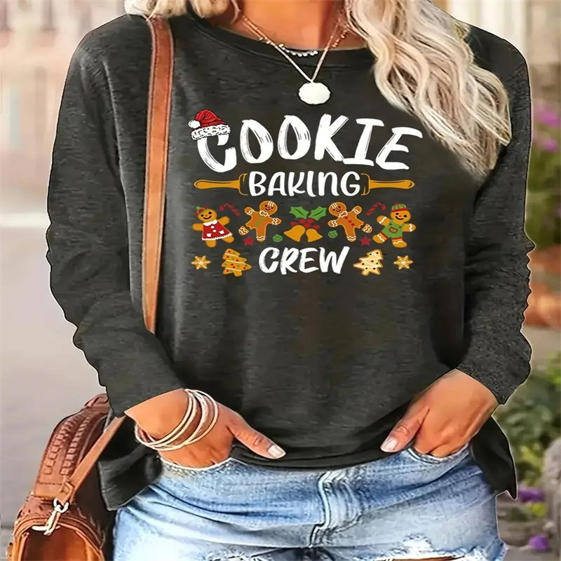 Women's Printed Hoodless Sweatshirt