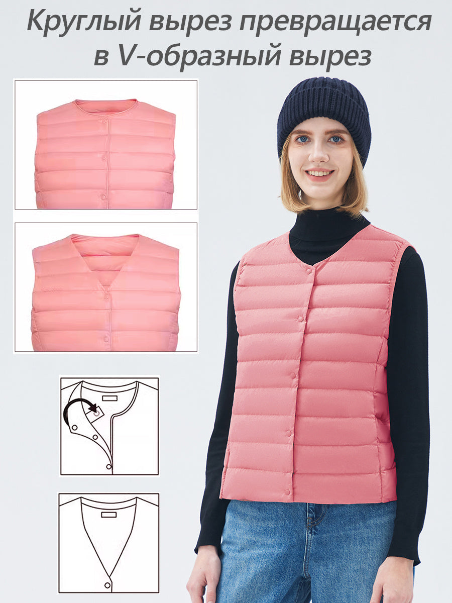 WOMAN Lightweight Down Packable Vest No Free Shipping Only Available At Official Warehouse Prices
