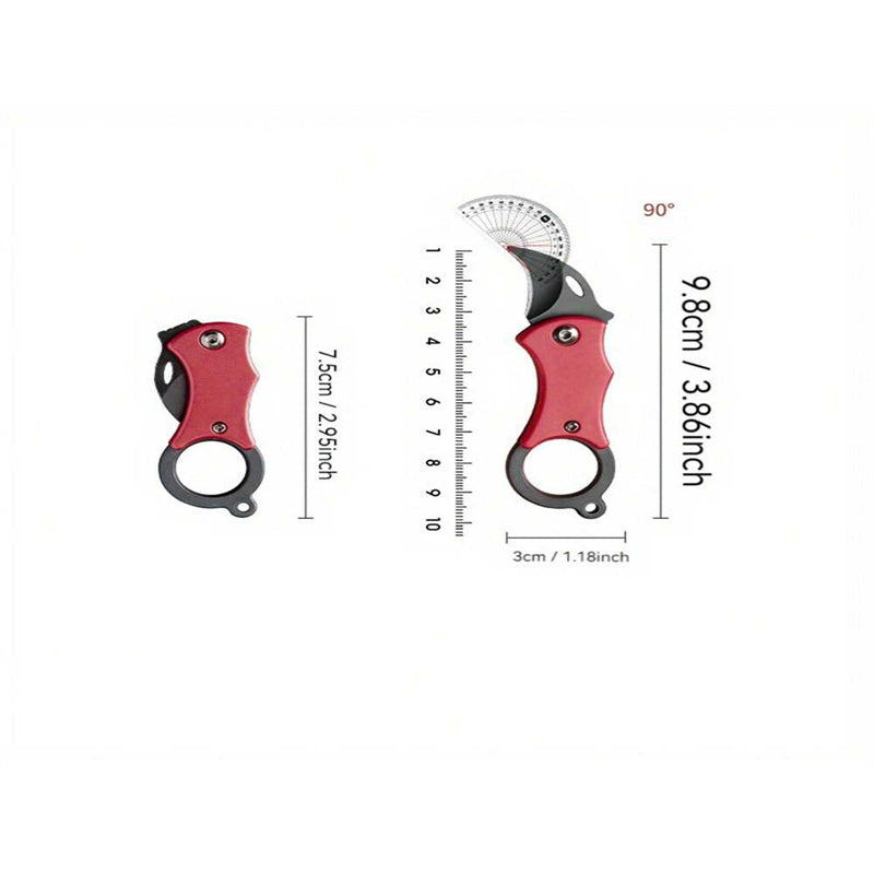 F1 Red Ink Orange Knife Three-piece Set