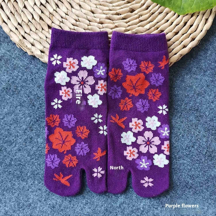 Two-toe Socks Split Toe Women's Cotton Socks