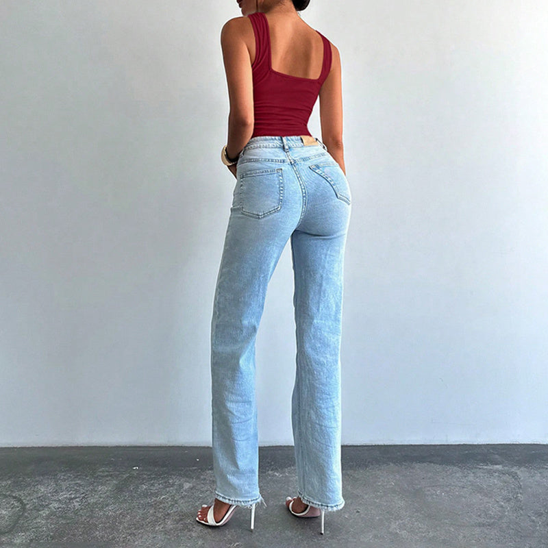 Women's Criss Cross Halter Bodysuit Ring Cut Out Sleeveless Fitted Leotard Tops