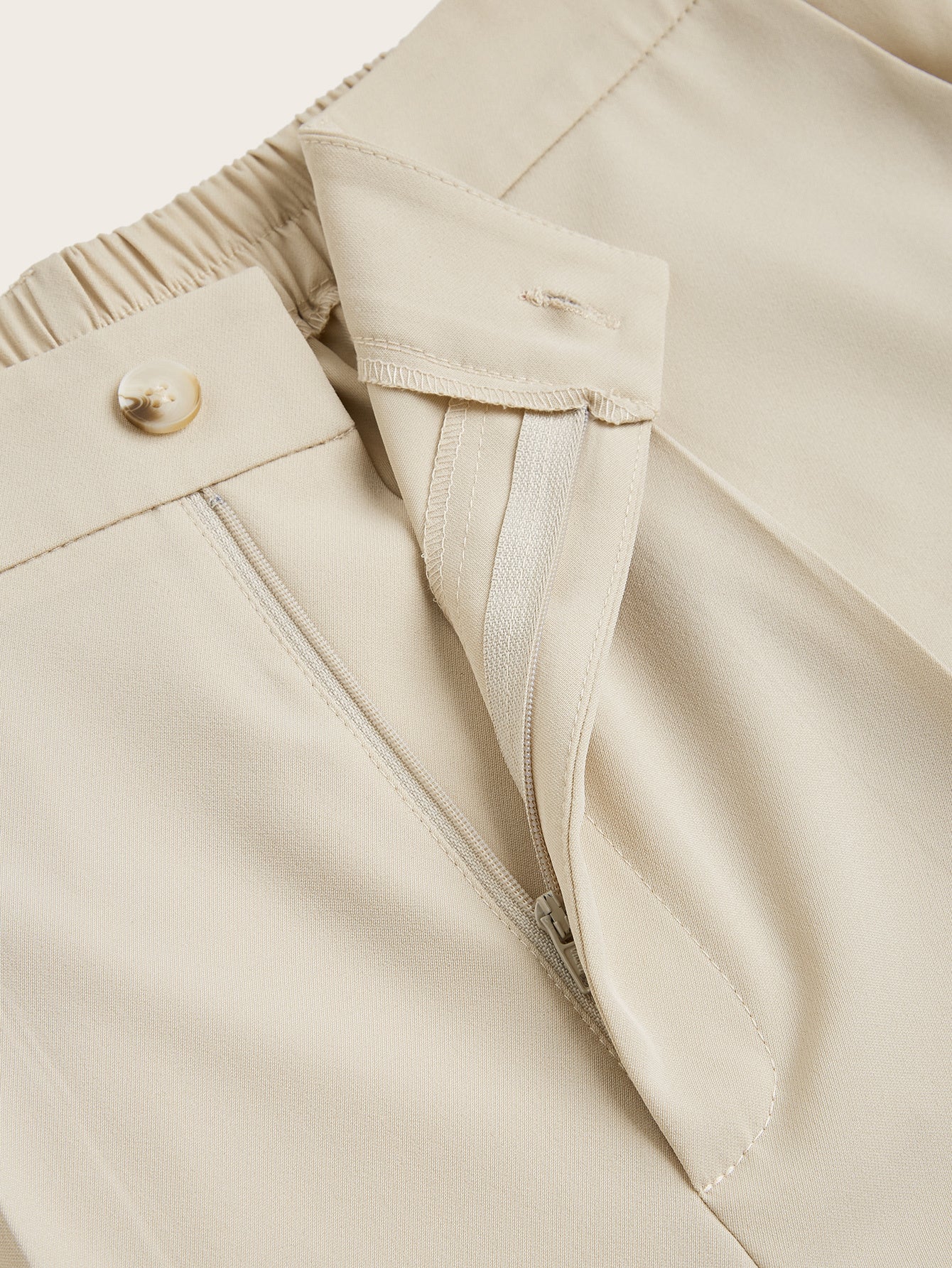 Women's Plus Size High Waist Straight Leg Trousers - Elegant, Polyester, Machine Washable, Casual Suit Pants For Women