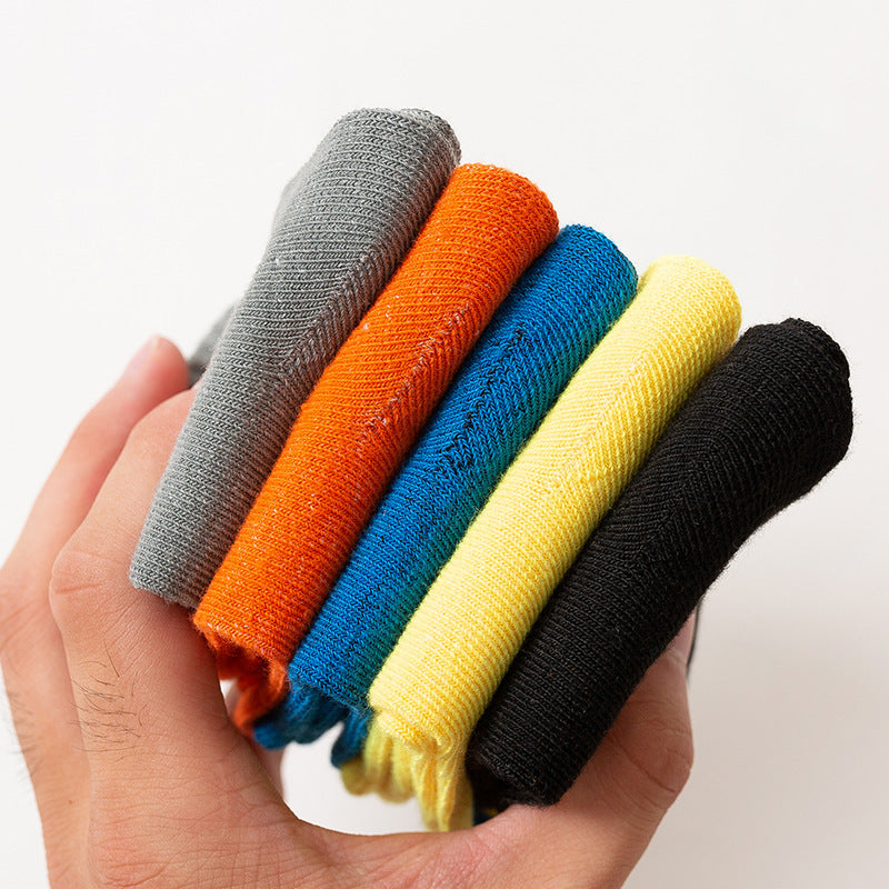 Children's Alphabet Cartoon Middle Tube Cotton Socks