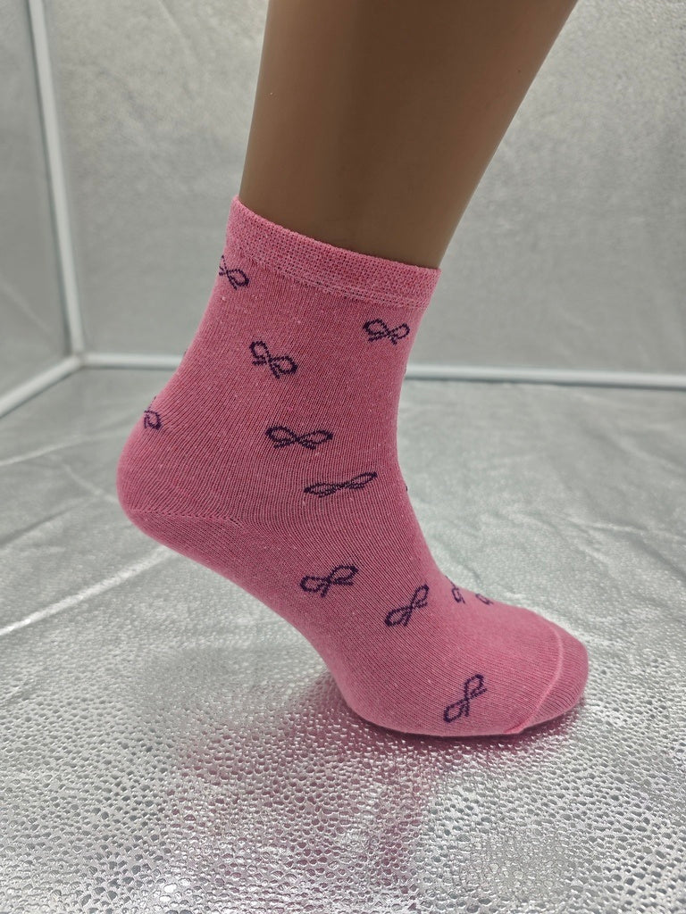 Set Of 6 12 Or 24 Pairs  Womens Colorful Bow Socks
