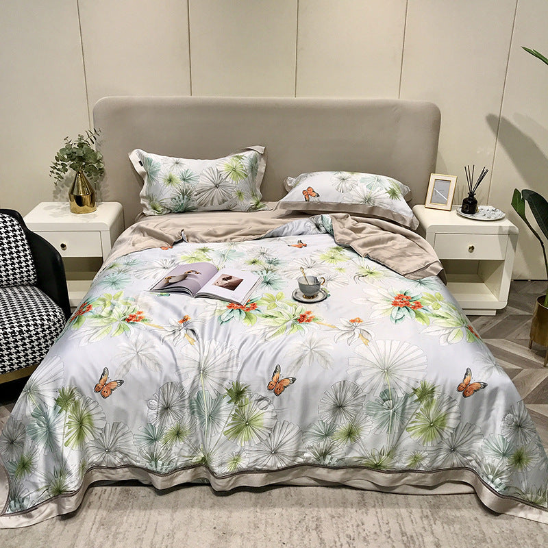 High-end Tencel Summer Cooling Duvet Four-piece Set
