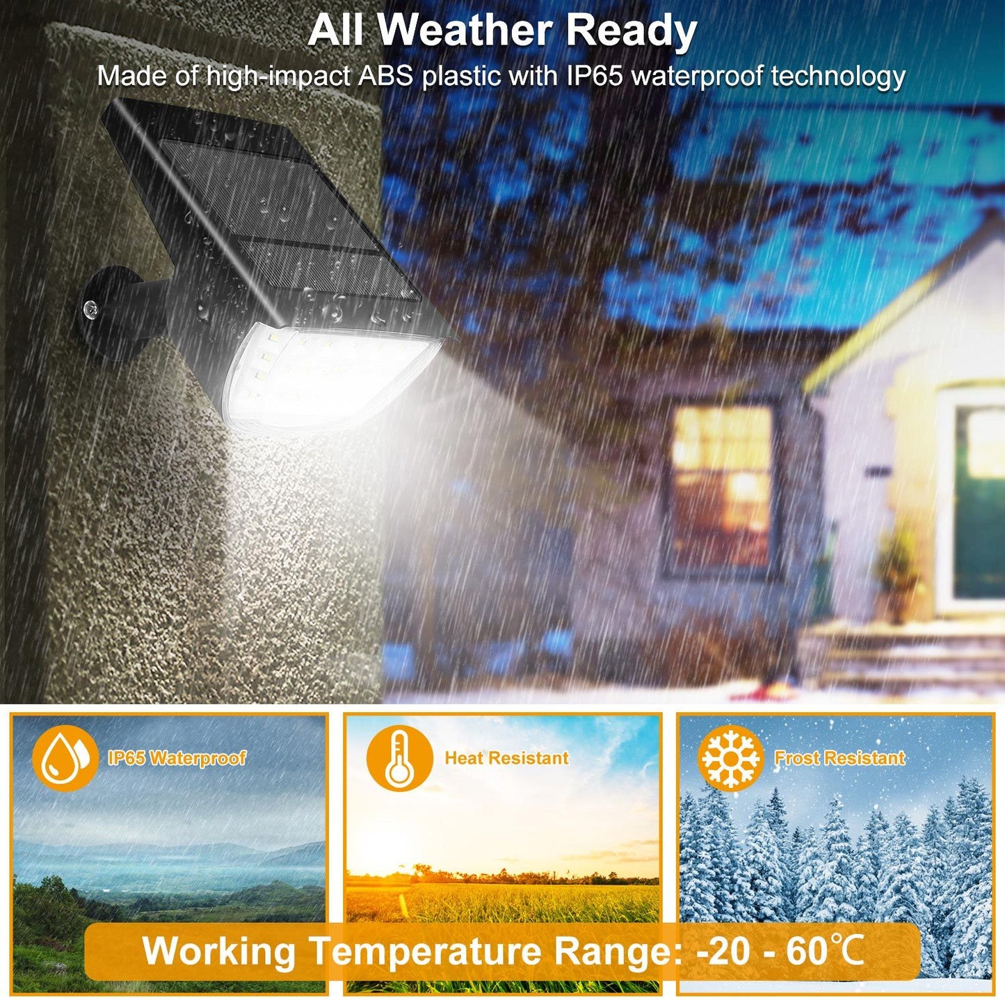 2Pcs 32 LEDs Solar Landscape Spotlights IP65 Waterproof With 3 Modes For Yard Garden Driveway Porch Walkway Pool Patio