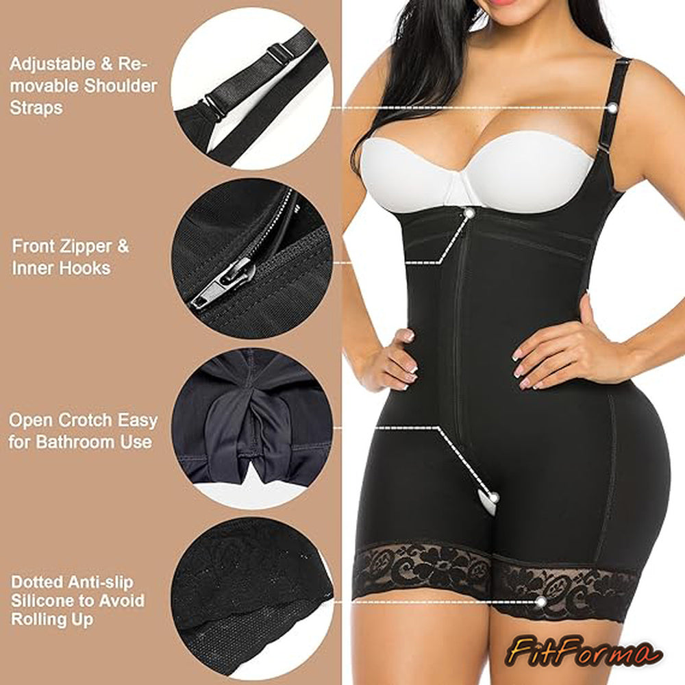 High - Waist Tummy - Control ShapeWear Party Daily REACH - Certified Lace - Trim