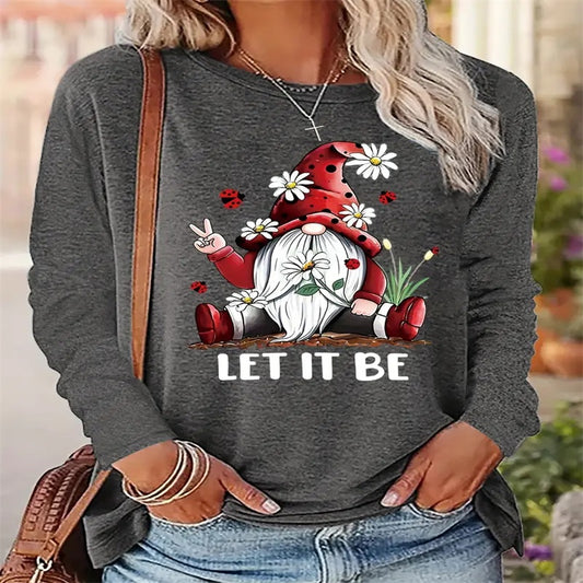 Women's Printed Hoodless Sweatshirt