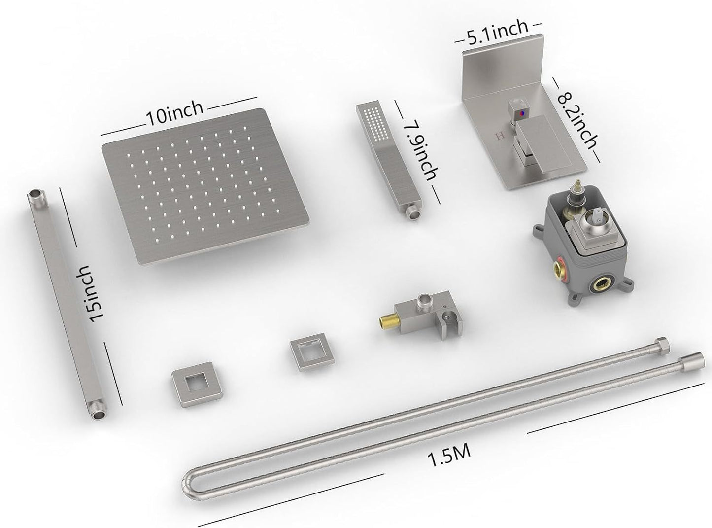 Rainwater Shower System With Storage Rack, Unable To Ship On Weekends