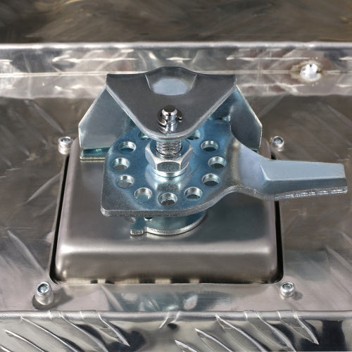 24inch Aluminum Tool Box,heavy Duty Truck Bed Tool Box,outdoor Trailer Pickup Storage Tool Box,RV Storage Organizer,underbody Box W  Lock Keys,silver