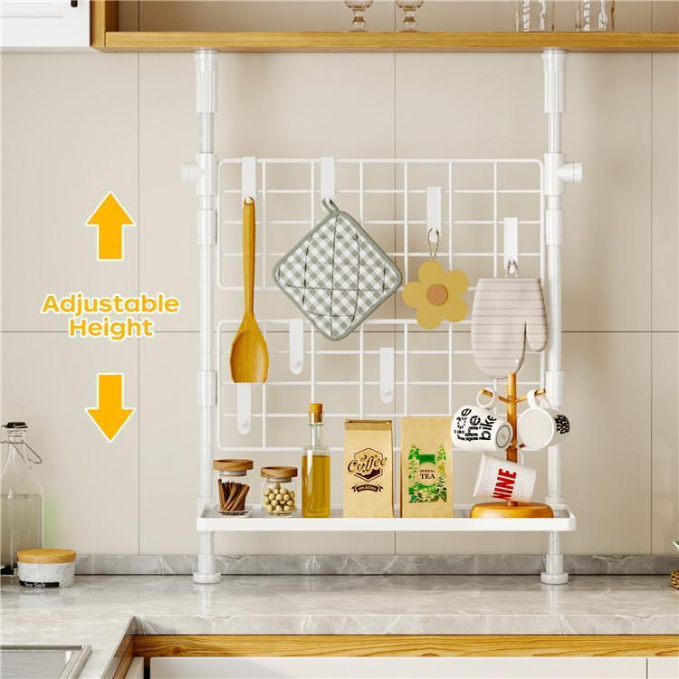 High Quality Three-Layer Adjustable Telescopic Stainless Steel Kitchen Sink Storage Rack