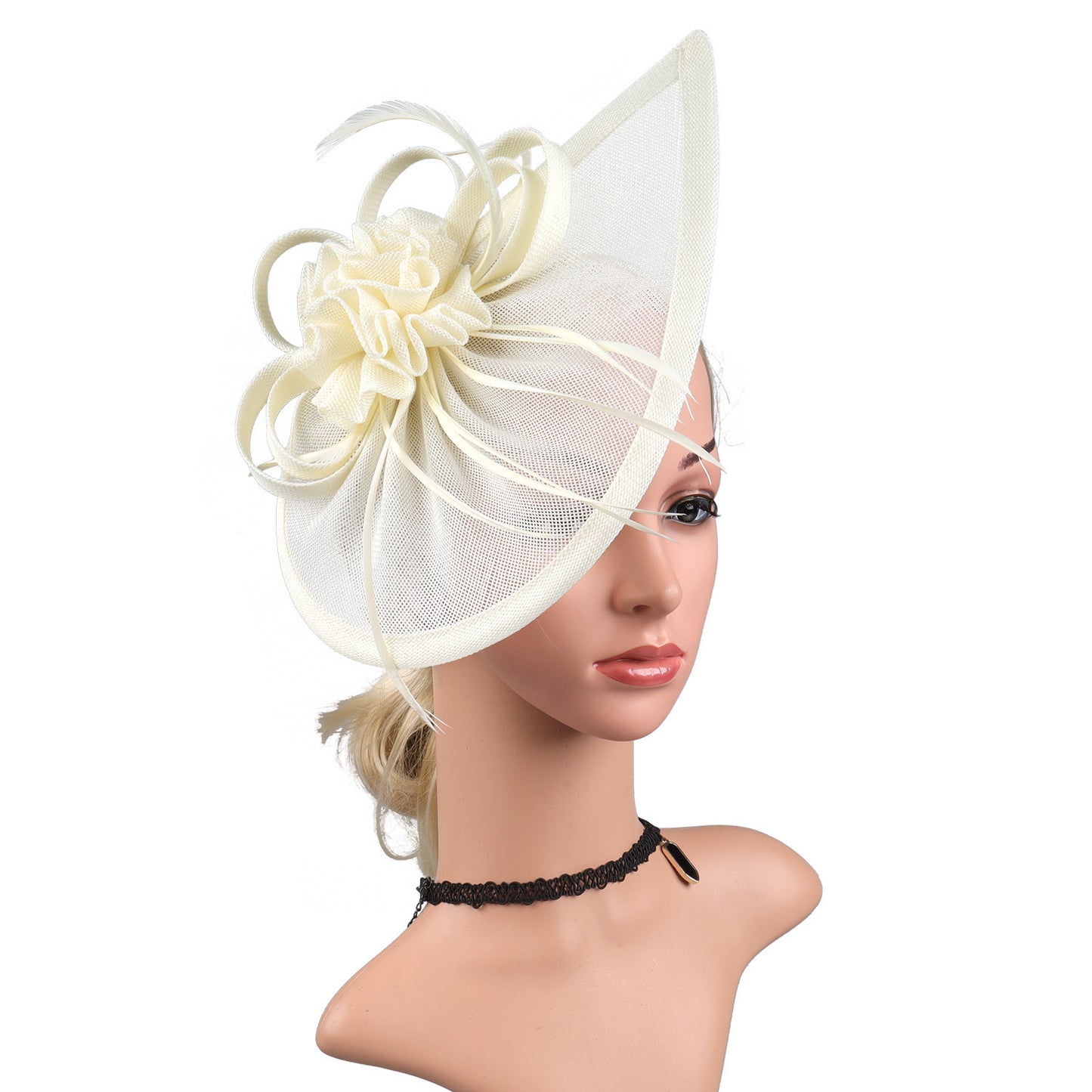 Linen Horse Racing Top Hat Hair Accessories