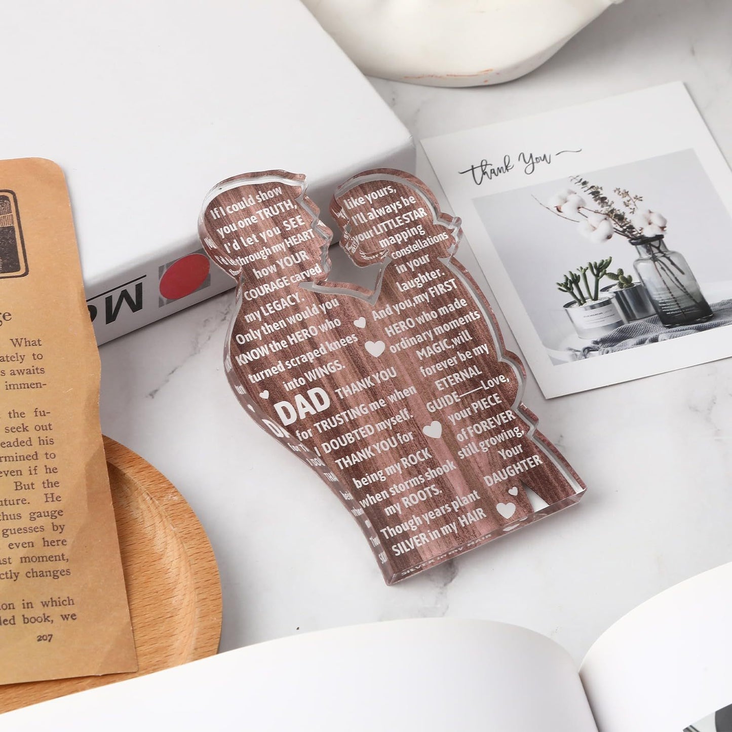 Daughter To Dad,Heartfelt Acrylic Plaque - Father's Day,Birthday Gift,Amazon Is Banned,652-10511-P