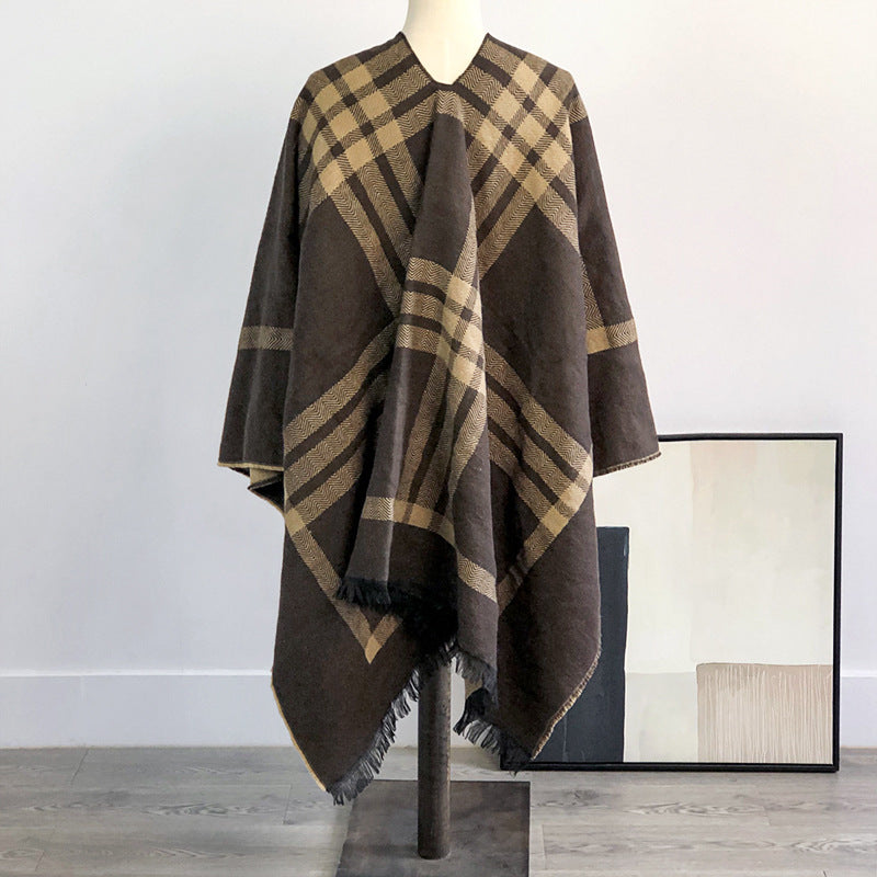 Women's Fashion Simple Double-sided Shawl