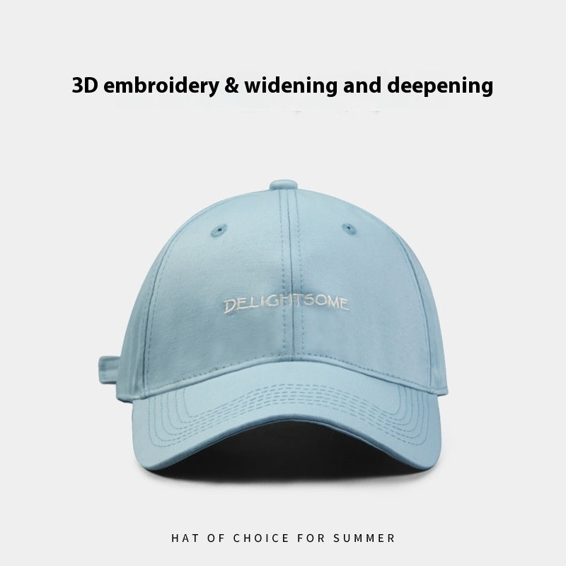 Spring And Summer Outdoor Embroidery Letters Fashion Casual Hat Ladies