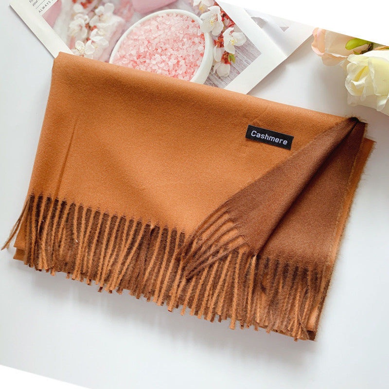 Korean Style Wild Tassel Shawl To Keep Warm