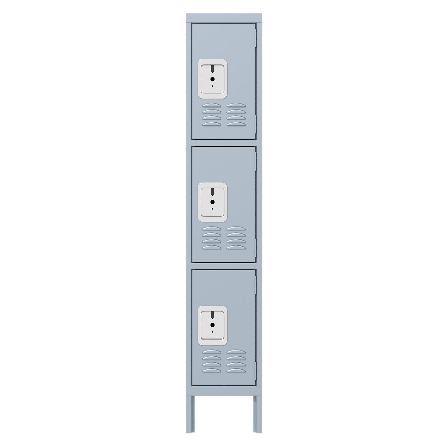 Metal Lockers For Employees With 3 Door Storage Locker For Employees Gym School Home Office Garage - Assembly Required Gray