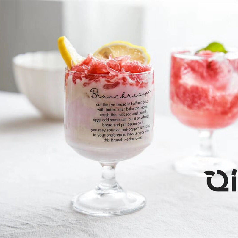 Net Red Niche Design Letter Goblet