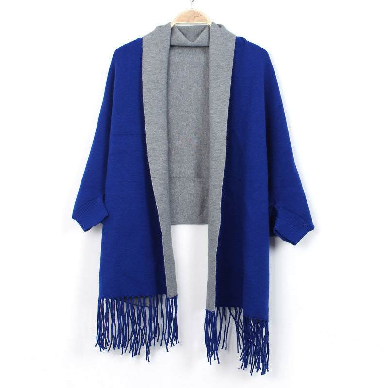 Women's Double-sided Double-color Scarf