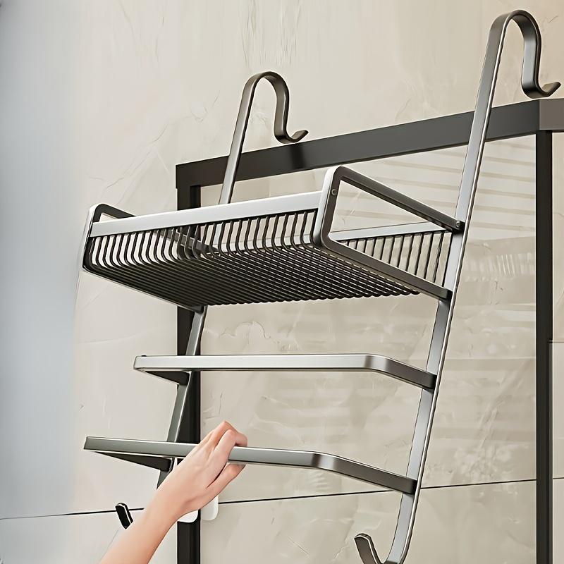 Punch-free Bathroom Towel Rack Towel Bar Storage Rack Shower Room Glass Door Hook,Please Note That This Product Is Shipped By Yourself For The Average Shipping Cost