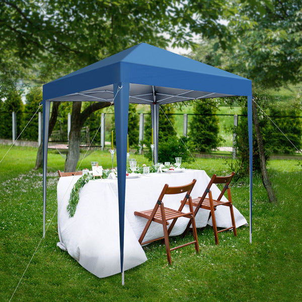 Blue Non Enclosed Folding Shed