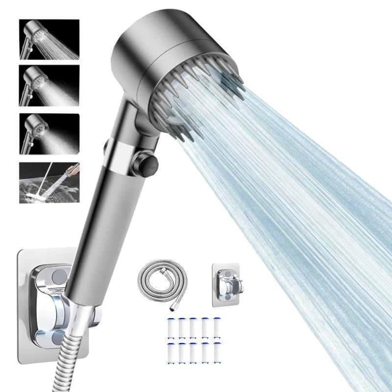 Shower Head Kit With Massage Head, Multiple Filters And Multiple Watering Modes