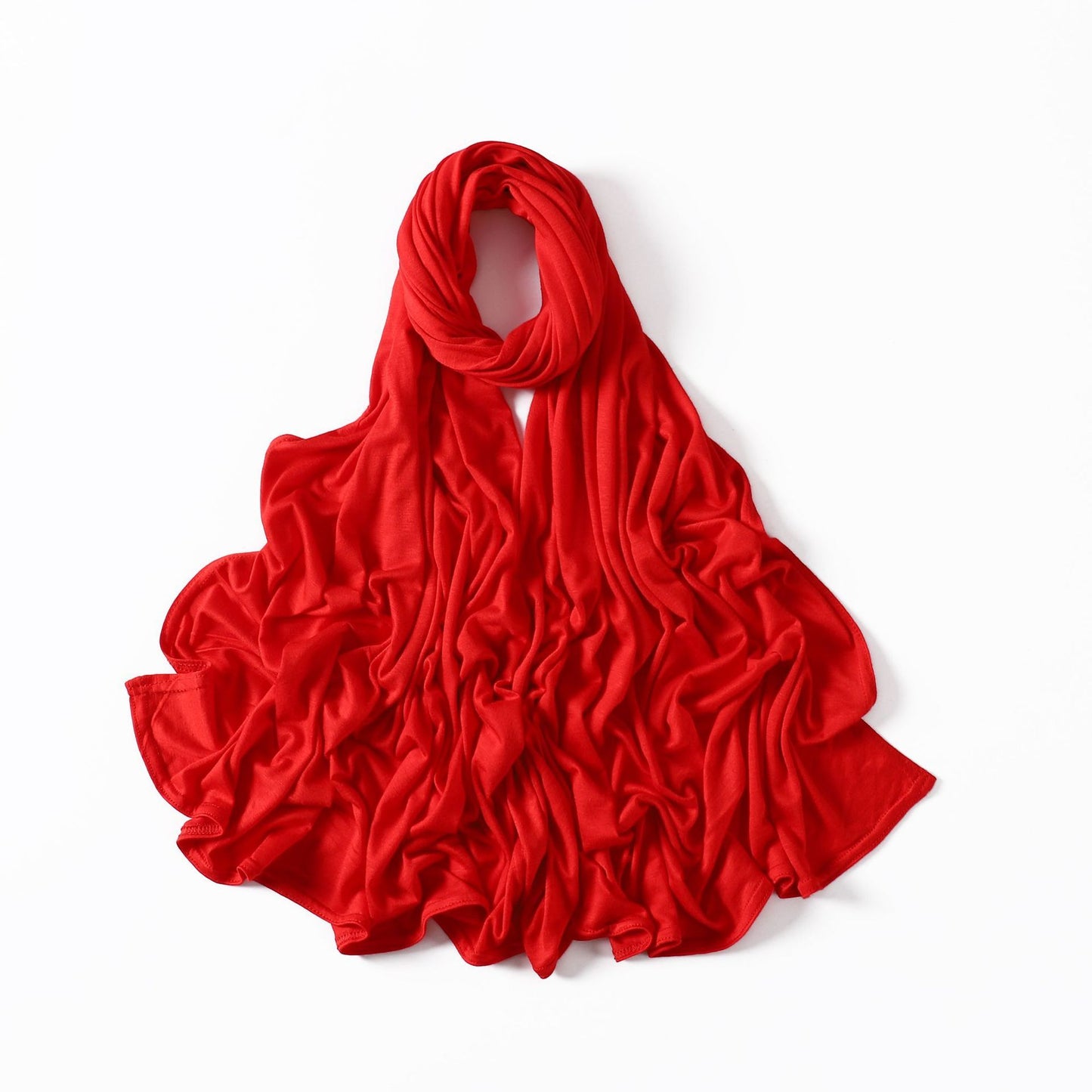 35 Colors Malaysia Pure Color Modal Curling Mercerized Cotton Scarf