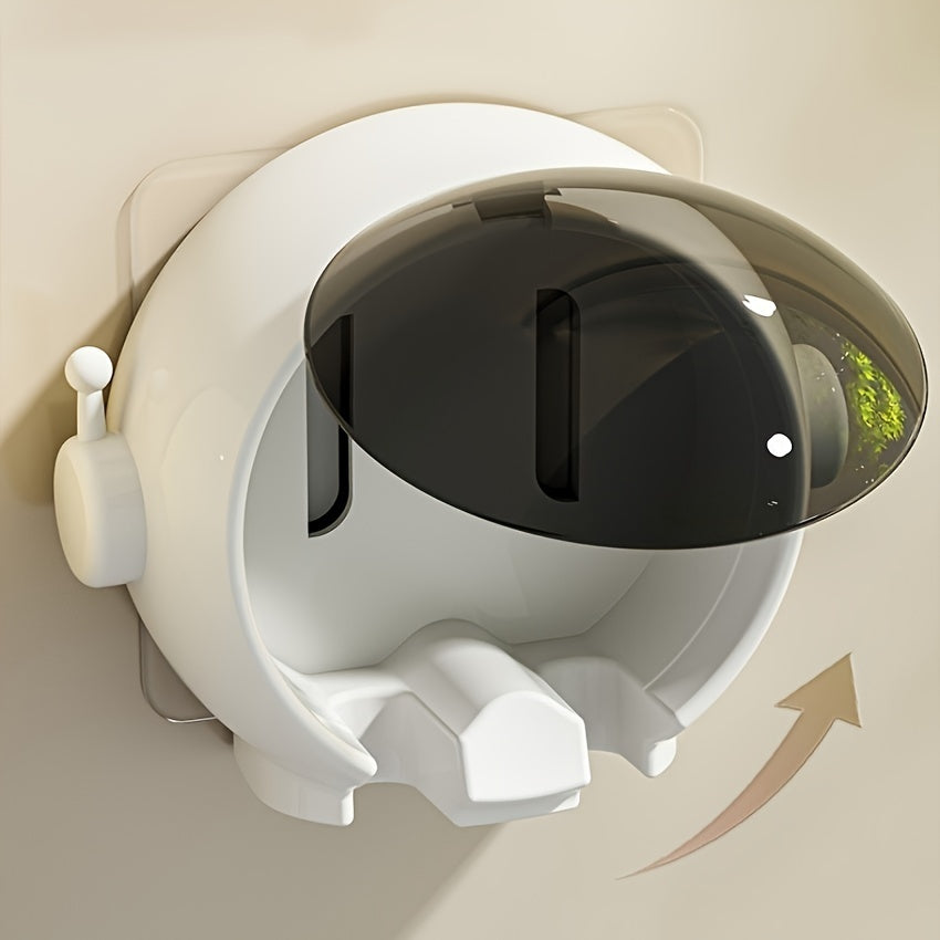 Astronaut Toothbrush Holder Bathroom Non-perforated Wall Upside-down Draining Couple Electric Toothbrush Storage Rack Bathroom Wall