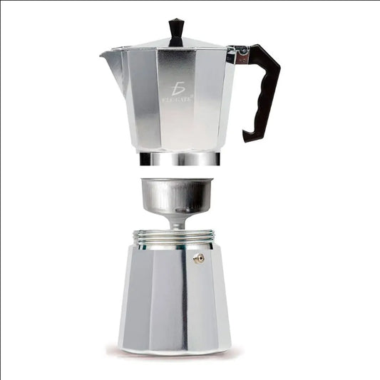 Colombian Manual Silver Italian Coffee Maker 150ml