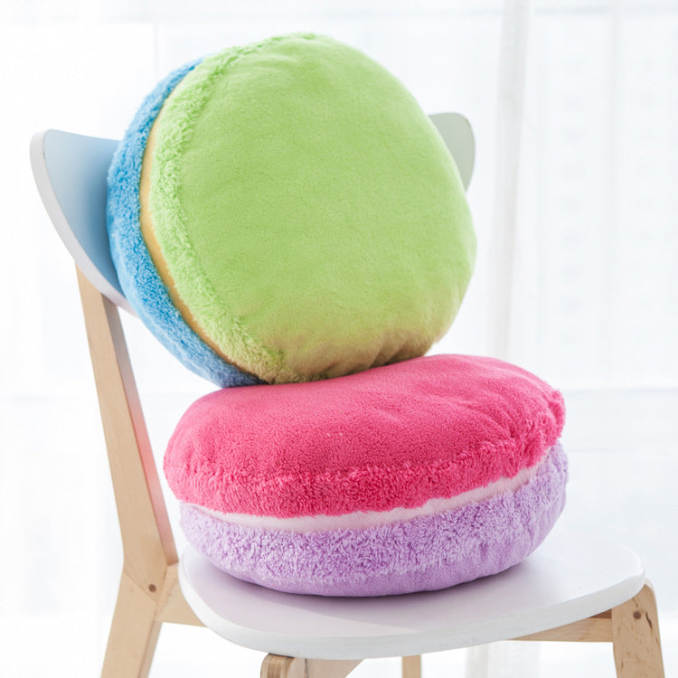 French Macaron Round Cake Creative Pillow Cushion