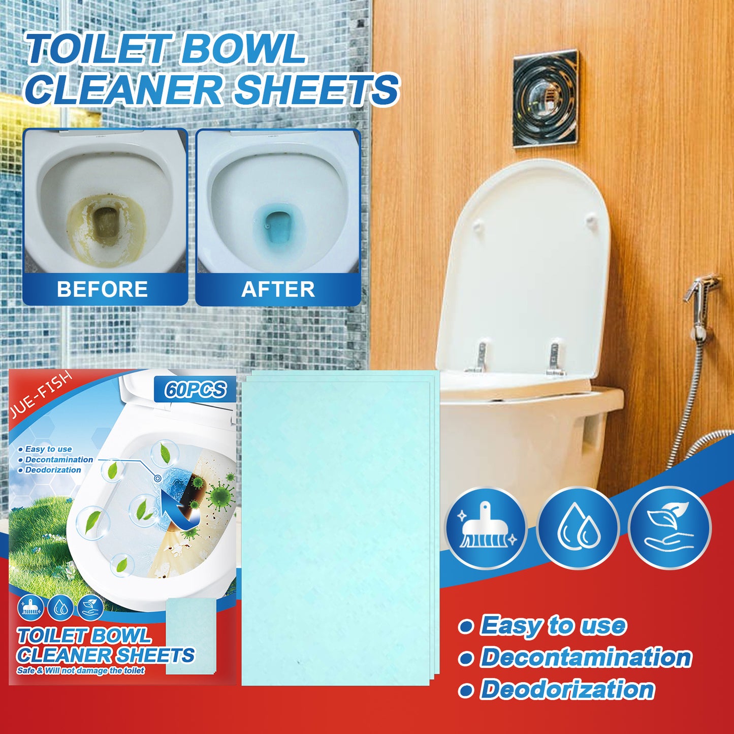 Toilet Drain Toilet Cleaning Tablets