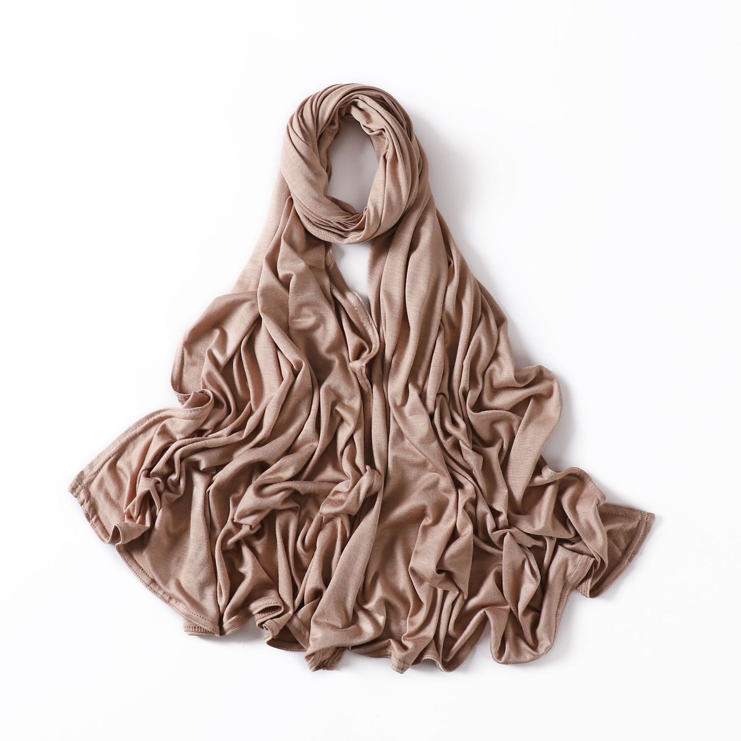 35 Colors Malaysia Pure Color Modal Curling Mercerized Cotton Scarf